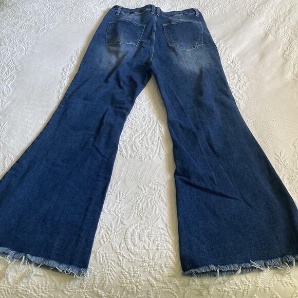 Risen Jeans Flare Bell bottoms Women’s stretch jeans size 1XL High rise waist - Picture 9 of 16